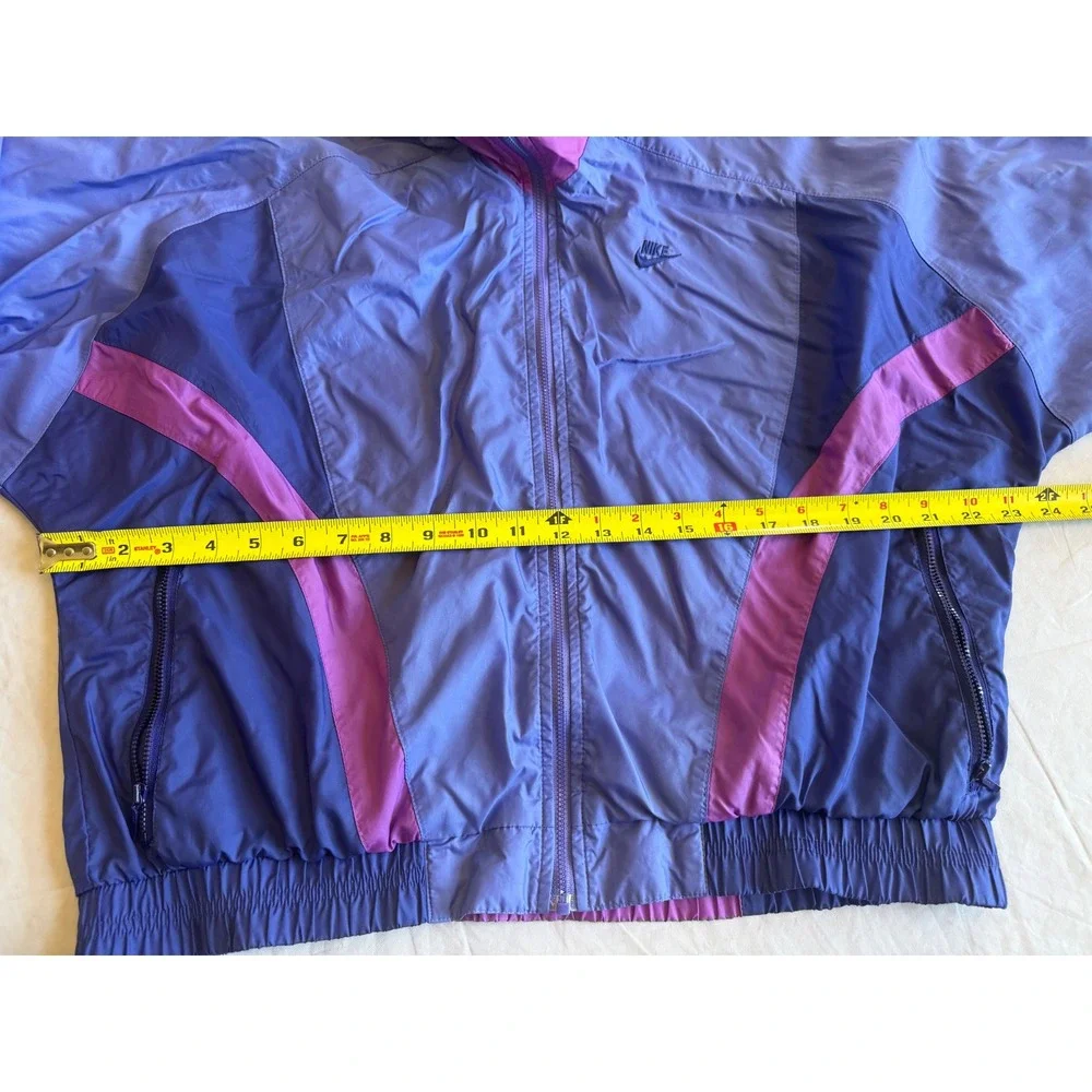 Vintage Nike Windbreaker Jacket Colorblock Track Jacket L Purple Blue Gorpcore